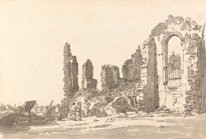 Ruinas del Palacio Savoy, Londres de Thomas Girtin